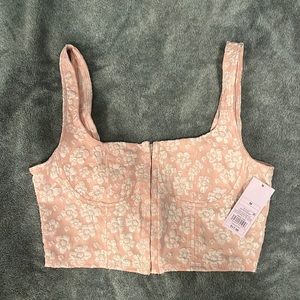 BNWT PINK CORSET TOP